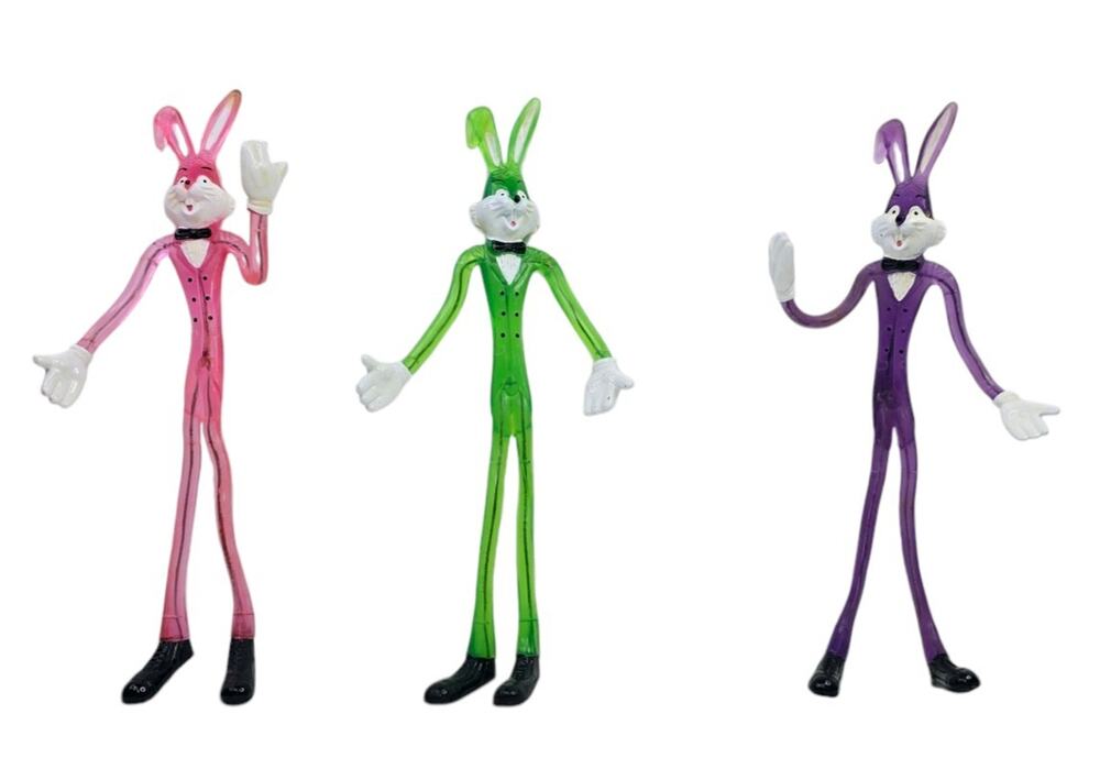 Vintage Bendable Toy Figure Cartoon Tuxedo Bunny Rabbit (3)